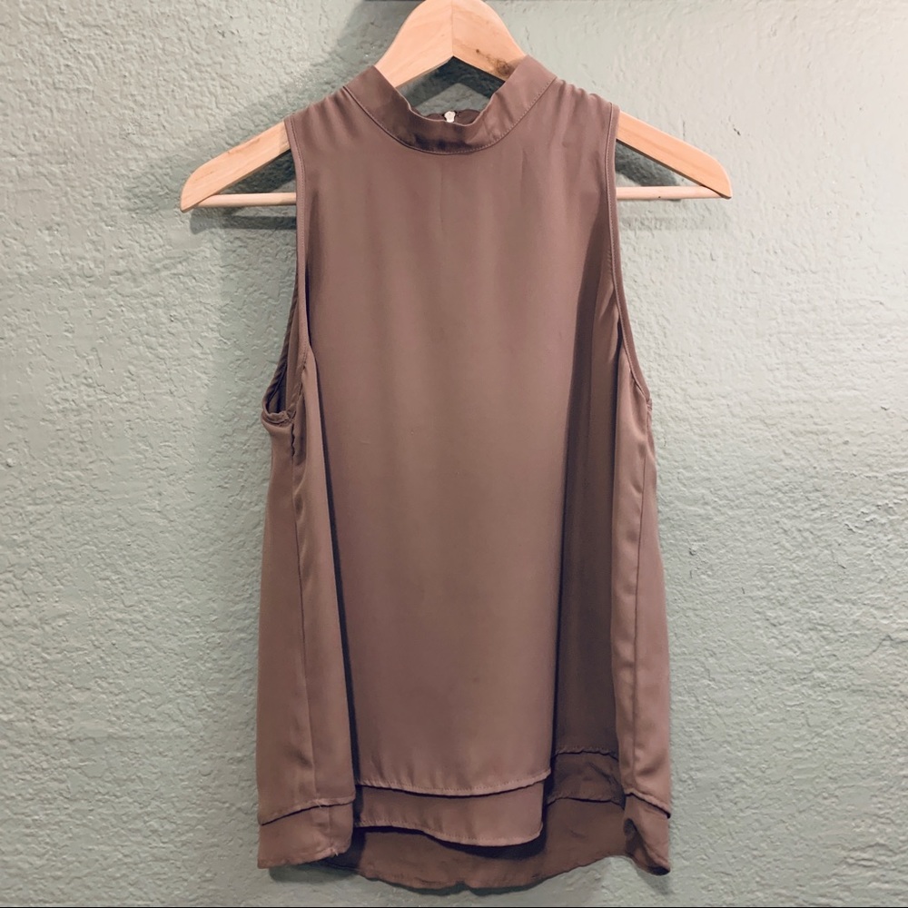 Stella Luce faux layered mock neck top